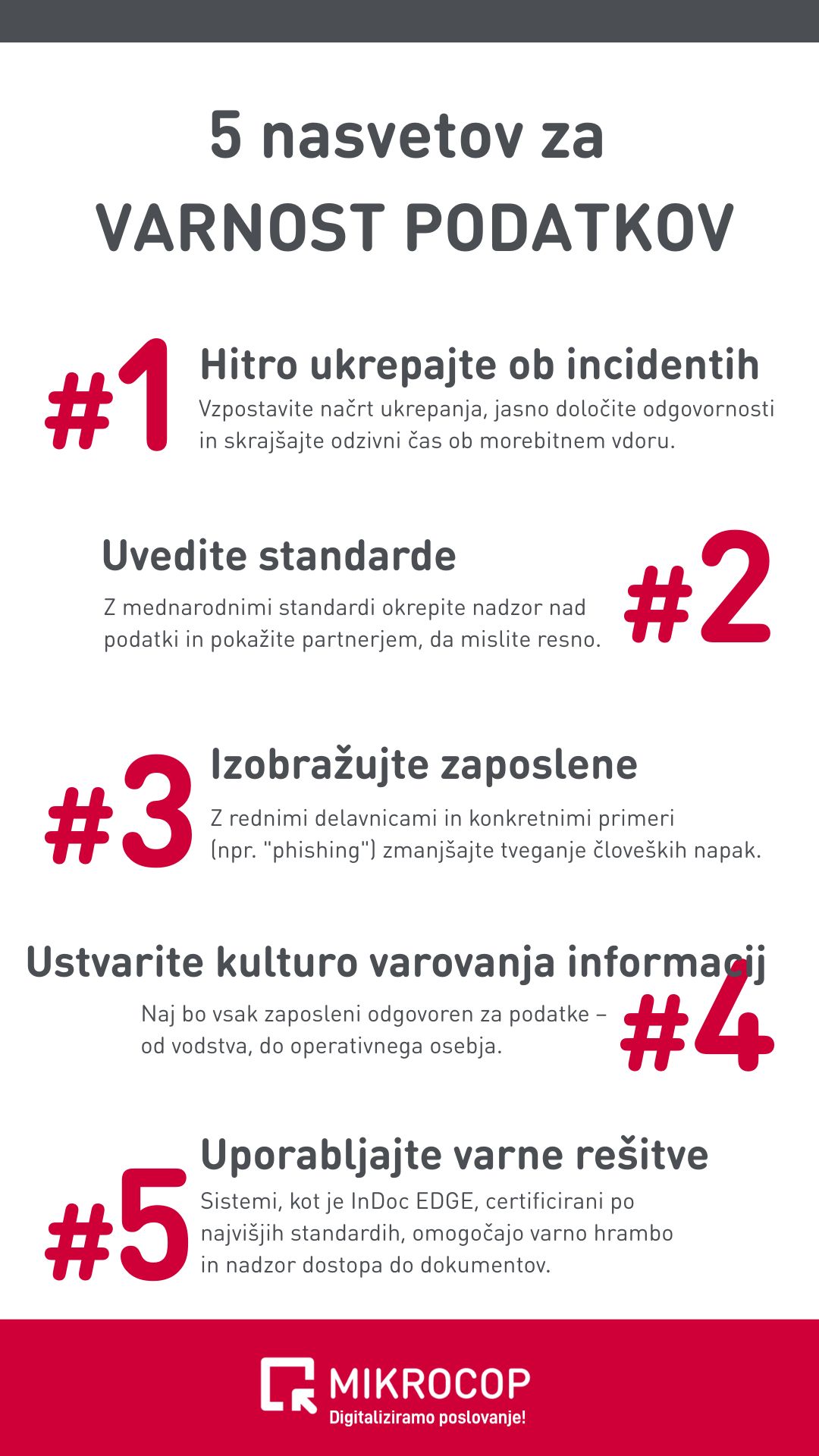 Če res želimo varovati osebne podatke, moramo zanje skrbeti celovito